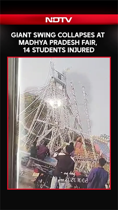 Video: Giant Swing Collapses At Madhya Pradesh Fair, 14 Students Injured
