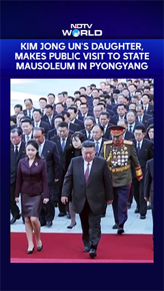 Kim Jong Un's Daughter Makes Public Visit To State Mausoleum In Pyongyang
