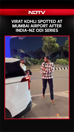 Virat Kohli Spotted At Mumbai Airport After India-New Zealand ODI Series