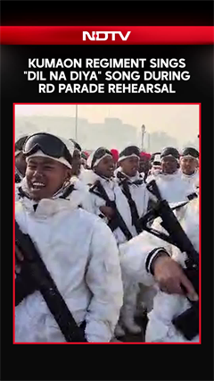 Kumaon Regiment Sings "Dil Na Diya" Song During Republic Day Parade Rehearsal