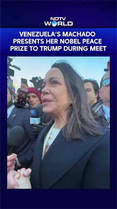 Venezuela's Machado Says She Presented Her Nobel Peace Prize To Trump During Their Meeting
