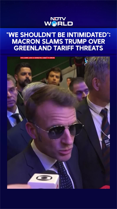 Emmanuel Macron Hits Back At Trump's Tariff Threats Over Greenland | "We Shouldn't Be Intimidated"