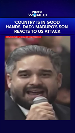 "The Country Is In Good Hands, Dad": Maduro's Son's First Reaction To US Attack, Warns Trump