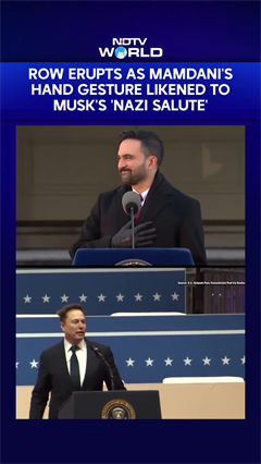Zohran Mamdani | Row Erupts As Mamdani's Hand Gesture Likened To Musk's 'Nazi Salute'