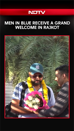 Video: Men in Blue Receive a Grand Welcome in Rajkot