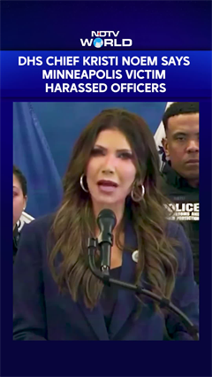US Homeland Department Chief Kristi Noem Says Minneapolis Shooting Victim Harassed Officers