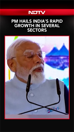 PM Modi Hails India's Rapid Growth Across Key Sectors At Vibrant Gujarat Conference