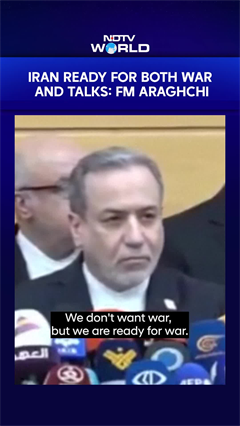 Iran Is Fully Prepared For Both War And Negotiations, FM Araghchi Says