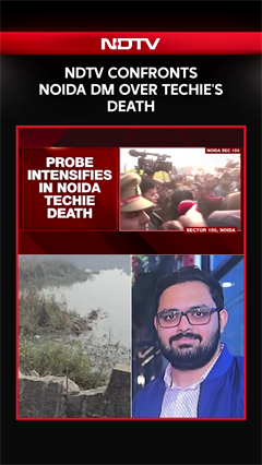 Techie Death In Noida | NDTV Confronts Noida DM Over Techie's Death In Open Construction Pit