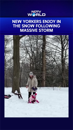 Snow Delight For New Yorkers After The Massive Storm Surpasses The City