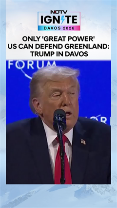 Trump Davos Speech | Trump At Davos: "Denmark Couldn't Defend Greenland, US Stepped In"