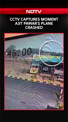 Video: CCTV Footage Shows Moment Ajit Pawar's Aircraft Crashed, Burst Into Flames