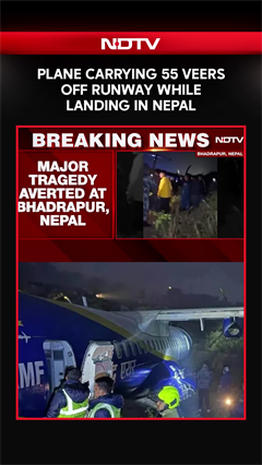 Nepal: Close Shave As Plane Carrying 55 Veers Off Runway While Landing