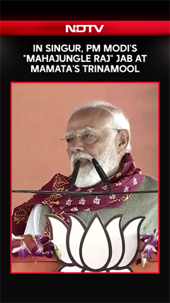 In Singur, PM Modi's "Mahajungle Raj" Jab At Mamata Banerjee's Trinamool