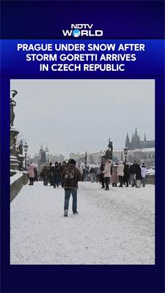 Storm Goretti | Prague Under Snow After Storm Goretti Arrives In Czech Republic