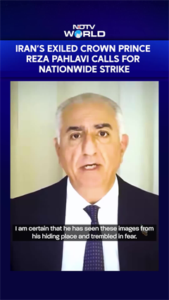 Video: Iran Protests | Iran's Exiled Crown Prince Reza Pahlavi Issues Call For Nationwide Strikes