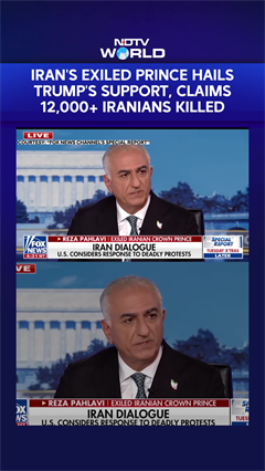 Iran's Exiled Prince Reza Pahlavi Hails Trump's Support, Claims 12000+Iranians  Killed