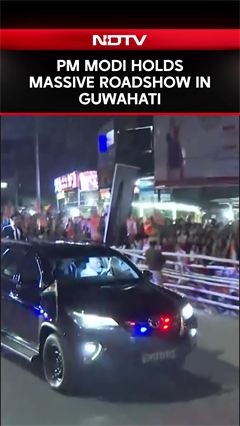 PM Modi In Bengal | PM Modi Holds Massive Roadshow In Guwahati
