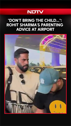 "Don't Bring The Child Into The Crowd": Rohit Sharma's Parenting Advice At Airport Wins Hearts