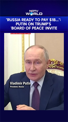 "Russia Ready To Pay $1B...": Putin On Trump's 'Board of Peace' Invite