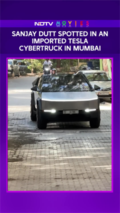 Watch: Sanjay Dutt Spotted In An Imported Tesla Cybertruck In Mumbai: Watch Video