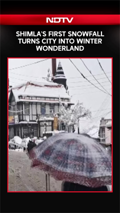 Shimla Turns Into Winter Wonderland With Season's First Snowfall