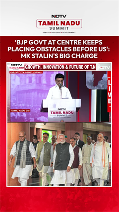 BJP Govt At Centre Keeps Placing Obstacle Before Us: MK Stalin's Big Charge