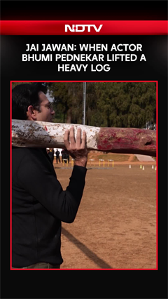 Video: Jai Jawan: When Actor Bhumi Pednekar Lifted a Heavy Log