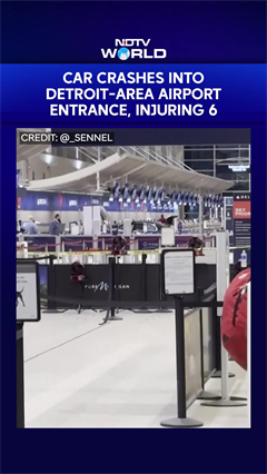 Car Crashes Into Detroit-Area Airport Entrance, Injuring 6