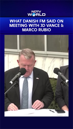 What Danish FM Said On Meeting With JD Vance & Marco Rubio