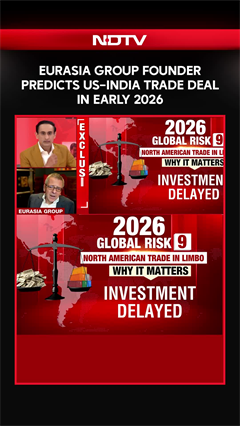 Eurasia Group Founder Predicts US&ndash;India Trade Deal In Early 2026