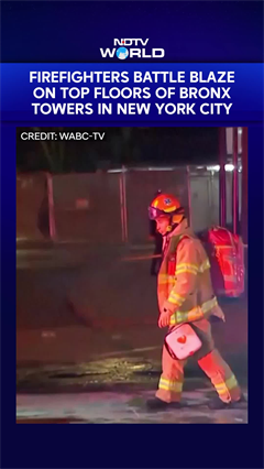 Firefighters Battle Deadly Fire On Top Two Floors Of Bronx Towers High-Rise In New York City