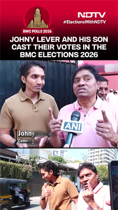 Johny Lever And His Son Cast Their Votes In The BMC Elections 2026
