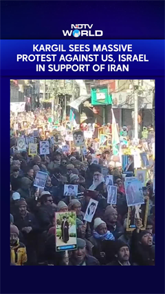 Massive Pro-Iran Rally In Ladakh&rsquo;s Kargil In Support Of Supreme Leader Khamenei