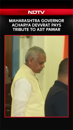 Maharashtra Governor Acharya Devvrat Pays Tribute To Ajit Pawar