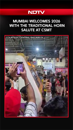 Mumbai Welcomes 2026 With The Traditional Horn Salute At Chhatrapati Shivaji Maharaj Terminus