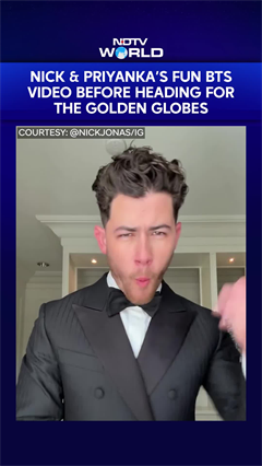 Nick Jonas & Priyanka Chopra Jonas' Fun BTS Video Before Heading for The Golden Globes
