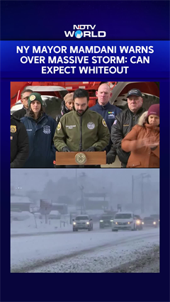 Snowstorm In New York | New York Mayor Mamdani Warns Over Massive Storm: 'Can Expect Whiteout'