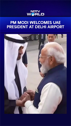 PM Modi News | PM Modi Welcomes UAE President At Delhi Airport, Hails Strong Friendship Between Both Nations