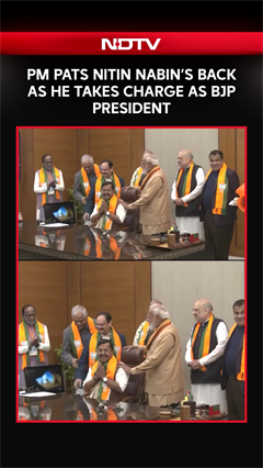 PM Modi Pats Nitin Nabin's Back As He Takes Charge As BJP President