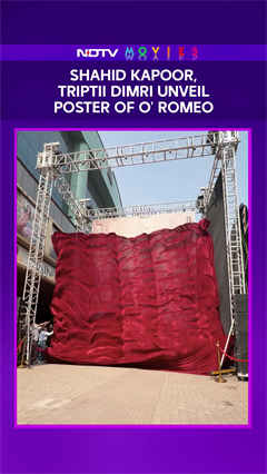 Shahid Kapoor, Triptii Dimri Unveil Poster of O' Romeo