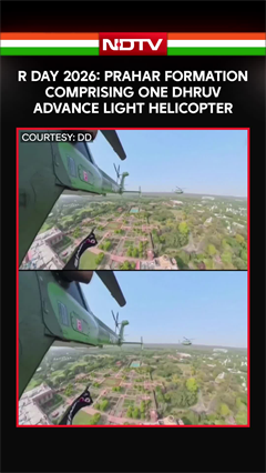 Republic Day 2026: Prahar Formation Comprising One Dhruv Advance Light Helicopter
