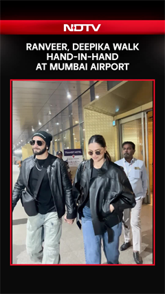 Video: Ranveer And Deepika's Stylish Hand-In-Hand Moment At Mumbai Airport