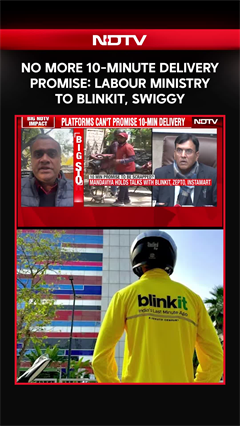 Video: Gig Workers | No More 10-Minute Delivery Promise: Labour Ministry To Blinkit, Swiggy