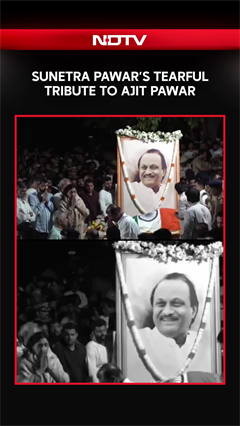 Ajit Pawar Funeral | Sunetra Pawar&rsquo;s Tearful Tribute To Ajit Pawar