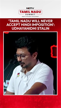 'Tamil Nadu Will Never Accept Hindi Imposition': TN Deputy CM Udhayanidhi Stalin