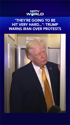 "They're Going To Be Hit Very Hard&hellip;&rdquo;: Trump Warns Iran Over Protests