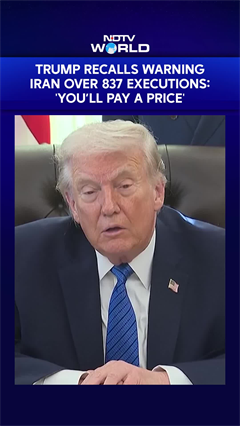 Donald Trump Says He Warned Iran Over 837 Executions, Threatened Consequences