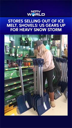 Video: US Snow Storm 2026 | Stores Selling Out Of Ice Melt, Shovels: US Gears Up For Heavy Snow Storm