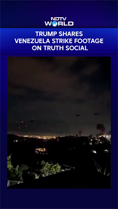 Trump Shares Venezuela Strike Footage On Truth Social | US Military Action Update